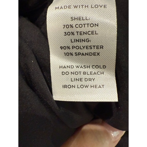 NWT Lulu's Small Black Pleated Ruffle Tiered Peplum Long Sleeve Blouse Top Boho - Picture 5 of 7